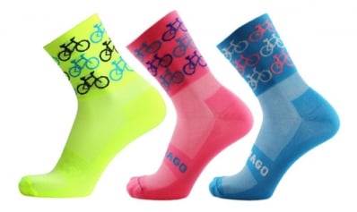 Kit 3 Meias Ciclismo Feminina Bike Esporte Mtb Speed