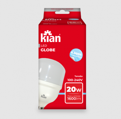 Lâmpada Led 20W-6.500K - Branca