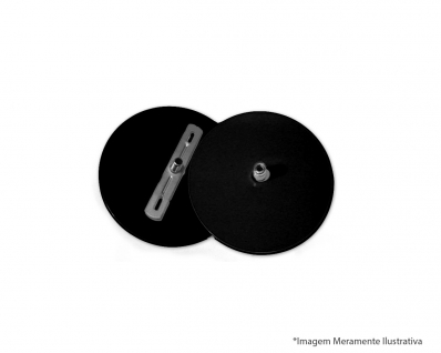 Canopla Completa Lustre/Spot Preto 110Mm Bsp