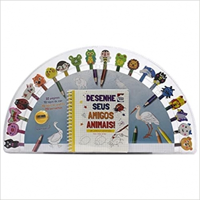 Desenhe seus amigos animais - Um livro-kit divertido!