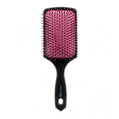 Escova De Cabelo Mq Beauty Raquete Almofadada Nylon Black Grande 05.020