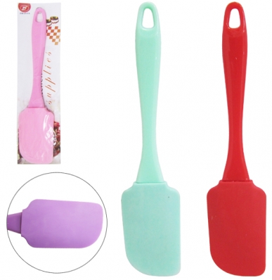 Espátula de Silicone cores Roxa, Verde e Rosa 23cm