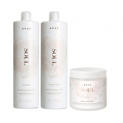 Kit Braé Soul Color Cuidado Triplo (3 Produtos) - PROFISSIONAL