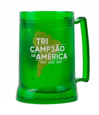 Caneca Gel Isolante Térmico TRI CAMPEÃO da AMÉRICA 400ml - Palmeiras