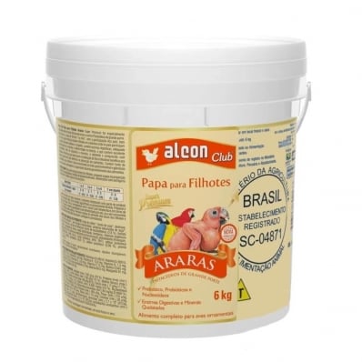 ALCON CLUB PAPA PARA FILHOTES ARARAS - 6 Kg