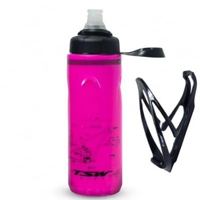 Caramanhola Garrafa Térmica Tsw Spin 680ml Bike C/ Suporte 