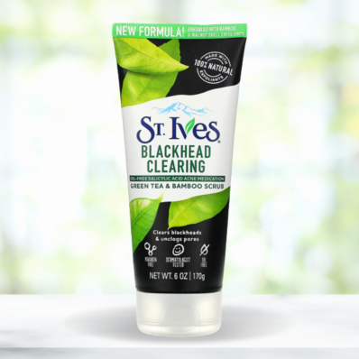 St. Ives Esfoliante para Limpeza de Cravos - Chá Verde 170g