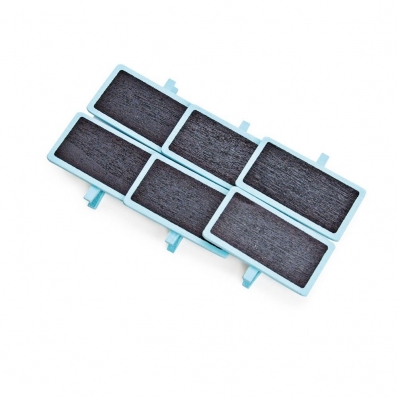 Mini prendedor lousa liso 6 un - Azul
