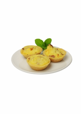 Mini Quiche Bacon ao Molho Branco