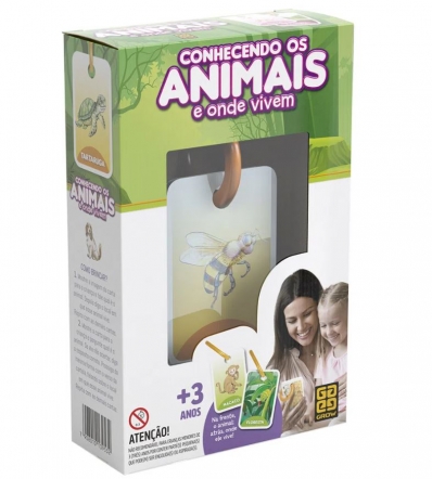 Conhecendo os animais e onde vivem - Jogo de cartas