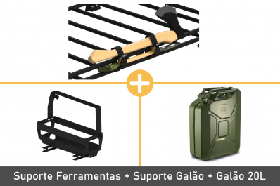 Combo de Acessórios (Ferramentas + Suporte Galão + Galão 20L)