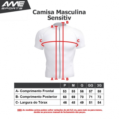 CAMISA SENSITIV PRETA MASCULINA 