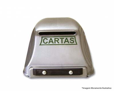 Caixa Carta Plast Grade Prata