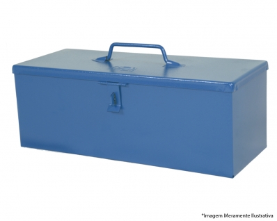 Caixa Ferram Aco Bau 40X16X15Cm Ref02