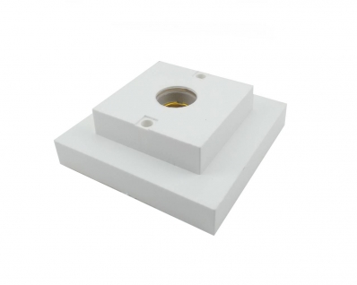 Plafon Pvc Quadrado Soq Porc Ate 100W E-27 Br Blister