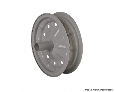 Roda Carrinho Carga C/Rolamento De Rolete 8"