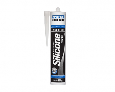 Silicone Tekbond Acetico Preto 280G c/6pcs