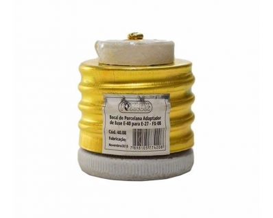 Soquete Porc Adaptador E-40 P/E-27 Fx 08 40.08 c/5pcs