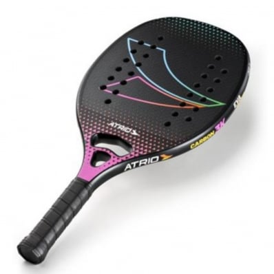 Raquete Beach Tennis Carbon 3k Elite Atrio Acabamento Em 3d