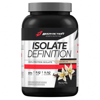 WHEY PROTEIN ISOLADO ISOLATE DEFINITION 900G BODY ACTION