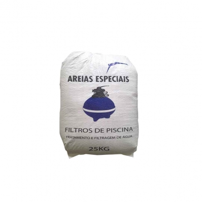 Areia P/ Filtro Média 0,6 A 1,5mm 25kg - Arga Fácil