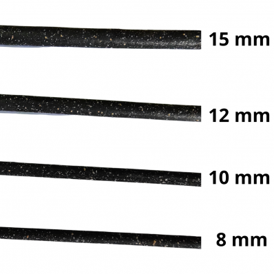 POLEIRO EM BARRA DE 90 CM CORTIÇA PRETA 10 MM