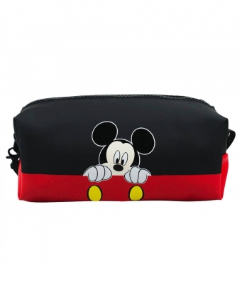 Necessaire Retangular Mickey Assinatura 10x8x20cm - Disney