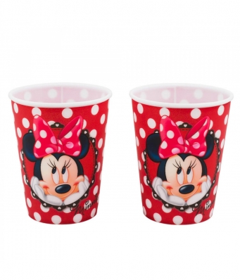 Jg 2 Copos Plástico Minnie 400ml - Disney