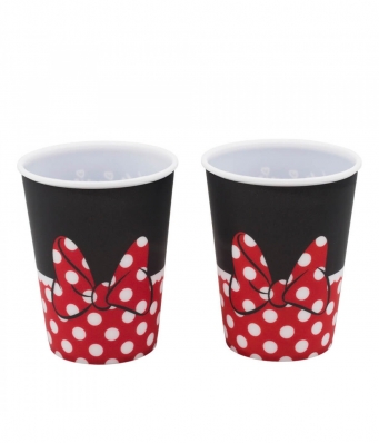  Jg 2 Copos Plástico Roupa Minnie 400ml - Disney