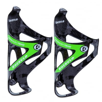  2x Suportes Garrafa Caramanhola Em Carbono Mtb Speed Verde