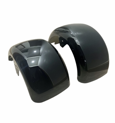 Conjunto Para-Lama Preto Brilho Sem Led - Peças Scooter Eletrica