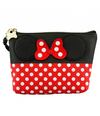 Necessaire Minnie Assinatura 15x7x21cm - Disney