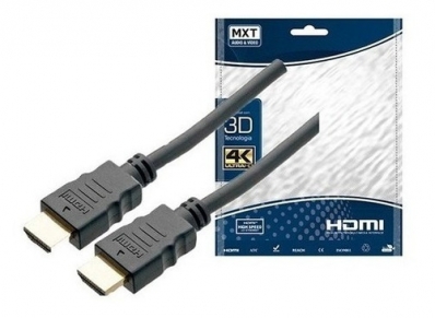 Cabo HDMI 1.4v Ultra Hd 4k 3d 30awg - 5 Metros - MXT