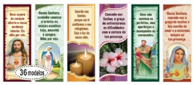 Marca página com mensagem de louvor 4.80x14.50cm verniz uv 1un