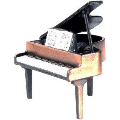 Apontador de metal colecionável grand piano