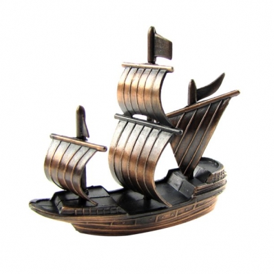 Apontador de metal colecionável barco a vela #103
