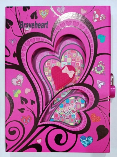 Diário luxo breveheart - Pink