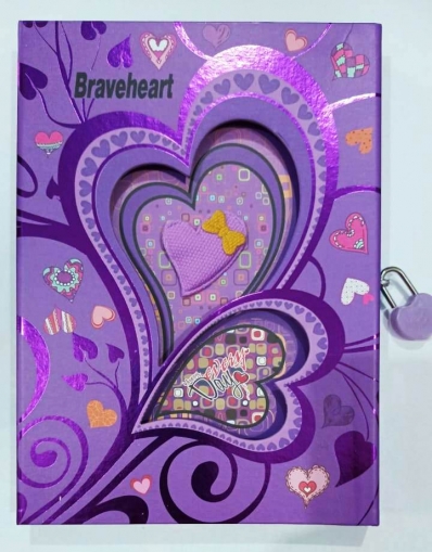 Diário luxo breveheart - lilás