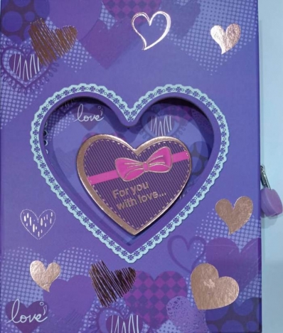 Diário luxo love - lilás