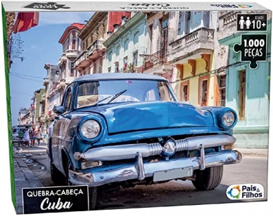 Quebra cabeça 54x74cm com 1000 peças - Cuba