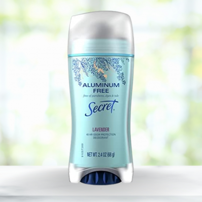 Desodorante secret bastão sem alumínio real lavender 68G