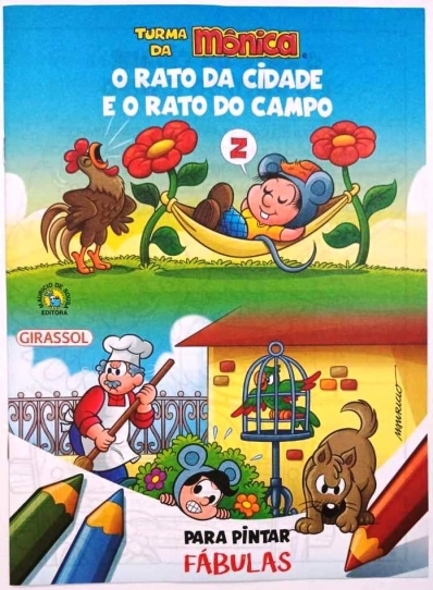 O Rato da Cidade e o Rato do Campo: Fábulas para pintar - Col. Turma da Mônica