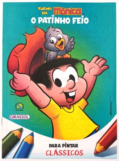O Patinho Feio: Clássicos para pintar - Col. Turma da Mônica