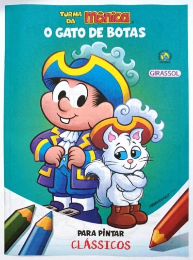 O Gato de Botas: Clássicos para pintar - Col. Turma da Mônica