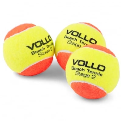 Kit 3 Bolinhas De Beach Tennis Vollo Stage 2