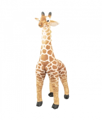 Girafa Realista Em Pé 79cm - Pelúcia