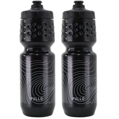 2x Garrafa Caramanhola Bike Esporte Hupi Pullo 750ml Squeeze Preto