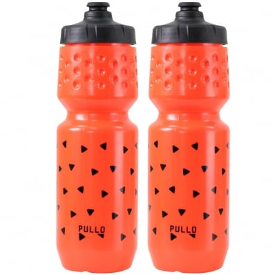 2x Garrafa Caramanhola Bike Esporte Hupi Pullo 750ml Squeeze Branco