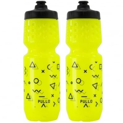 2x Garrafa Caramanhola Bike Esporte Hupi Pullo 750ml Squeeze Branco