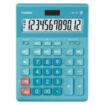 Calculadora Casio Compacta GR-12C-LB - Light Blue